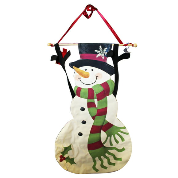 12ft Foil Stellar Snowman Merry Christmas Banner 